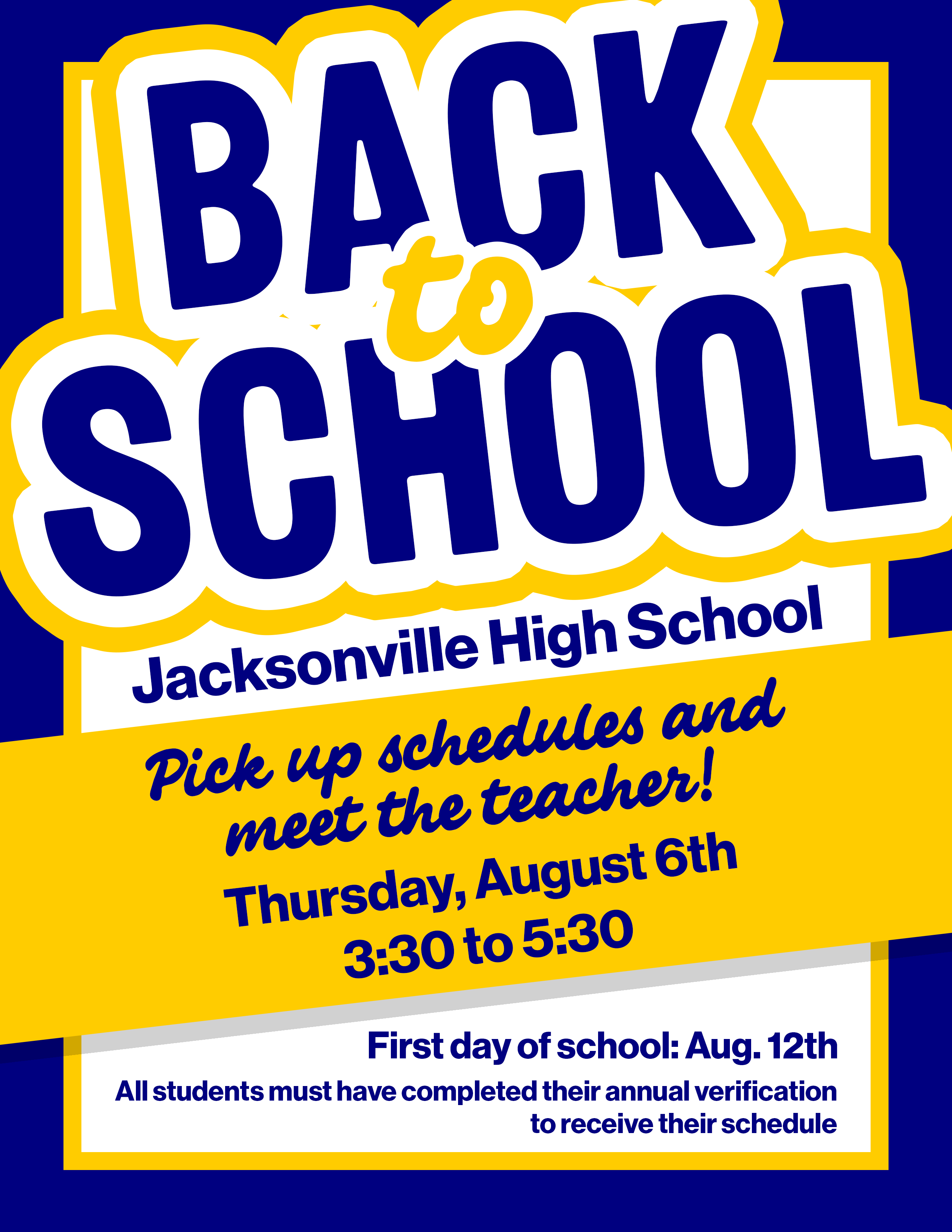 jhs schedule pick up